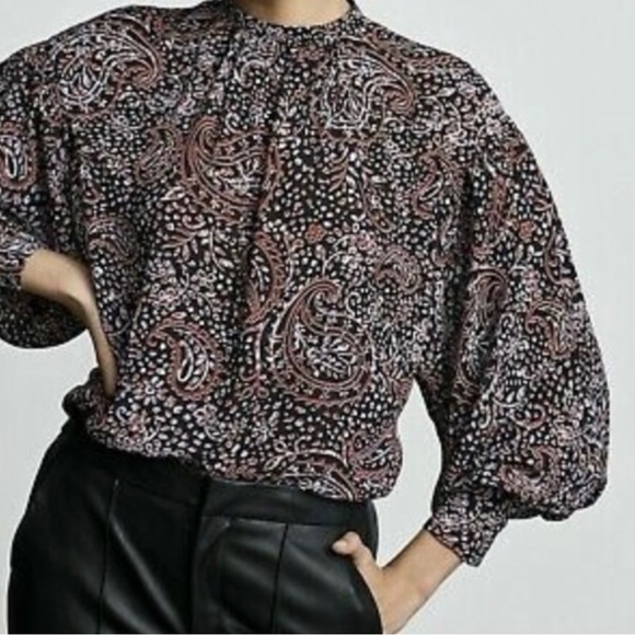 ❤️ Banana Republic Gorgeous Bishop Sleeve Blouse - Picture 7 of 9